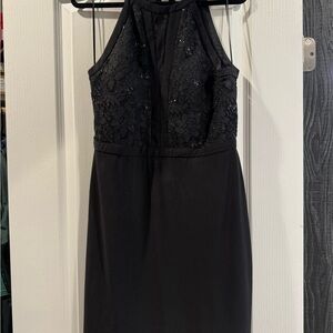 Chic Black Halter Dress